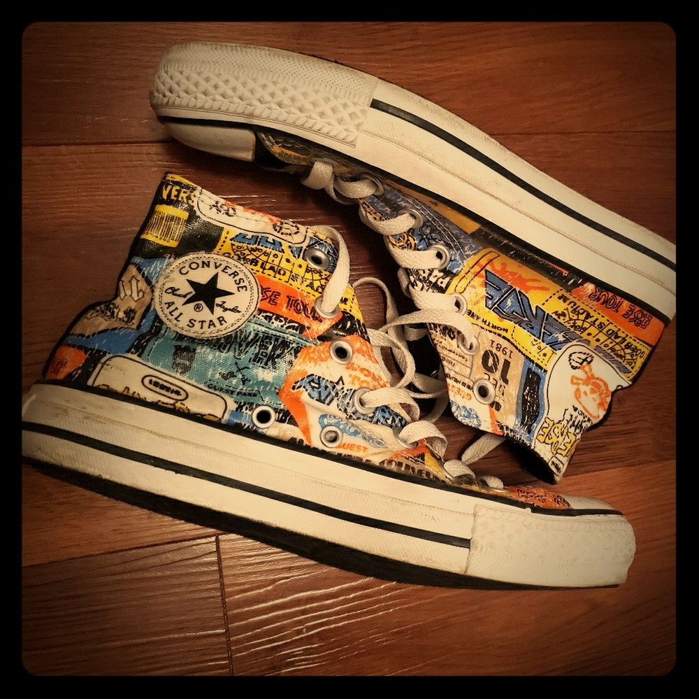 Converse high tops men 4 or women's 6